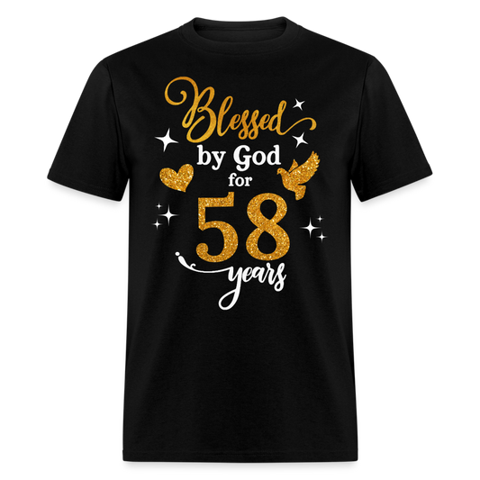 BLESSED BY GOD FOR 58 YEARS UNISEX SHIRT