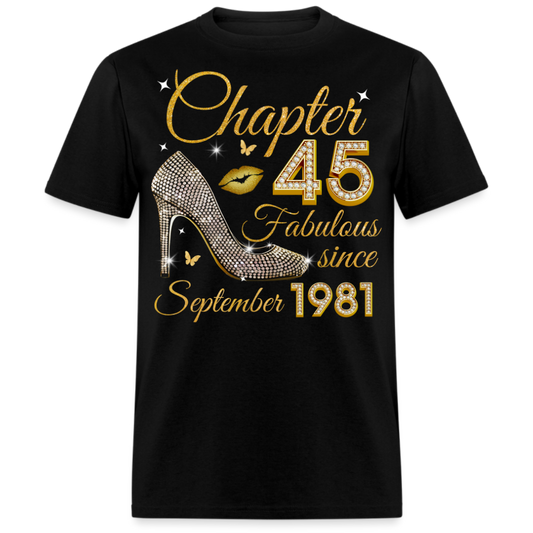 GOLDEN CHAPTER 45 FAB SINCE SEPTEMBER 1981 UNISEX SHIRT
