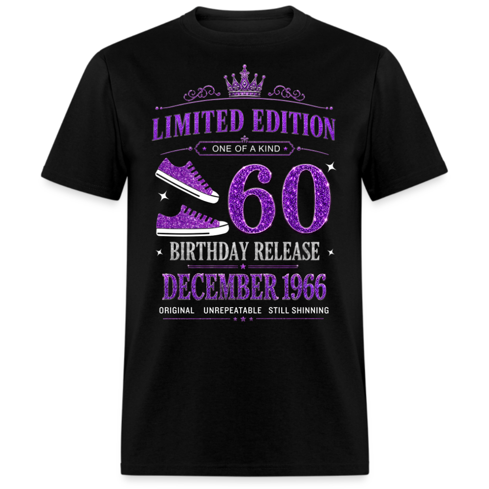 60TH BIRTHDAY RELEASE DECEMBER 1966 UNISEX SHIRT