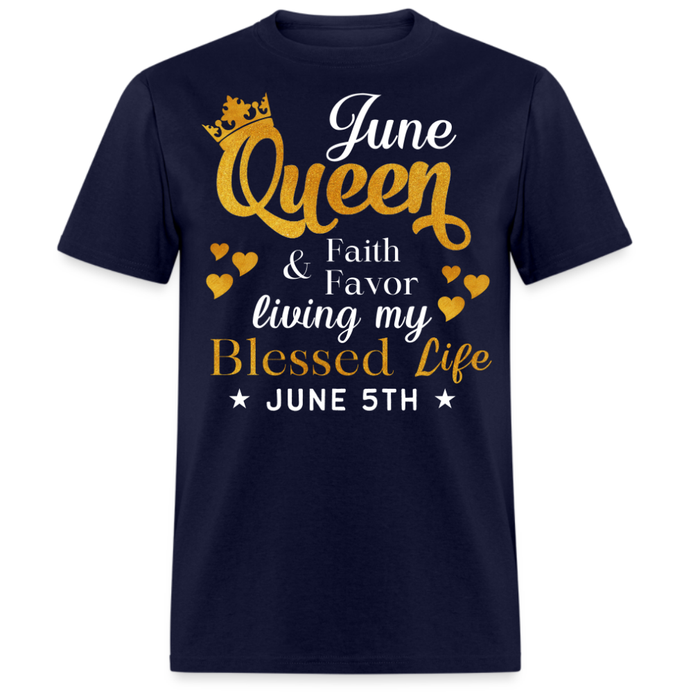 5TH JUNE QUEEN FAITH AND FAVOR UNISEX SHIRT