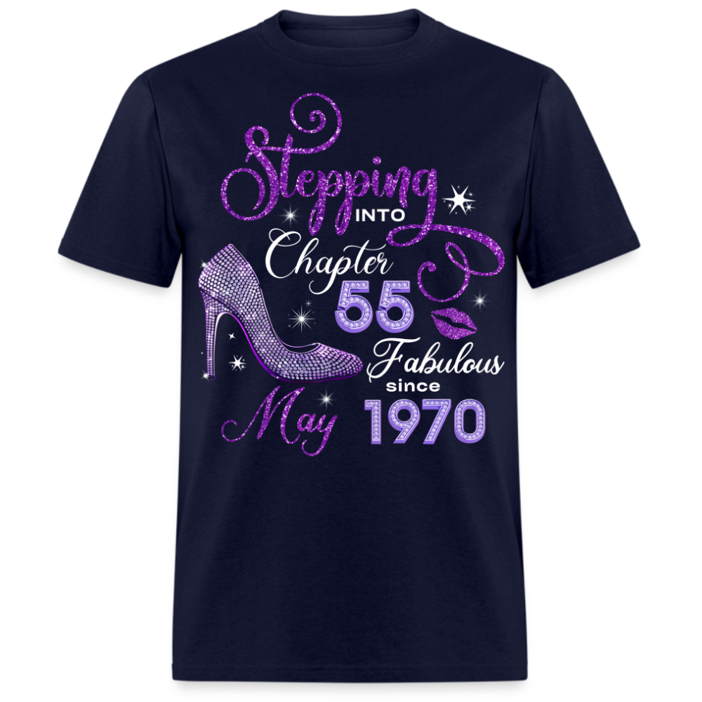 STEPPING INTO CHAPTER 55 FAB SINCE MAY 1970 UNISEX SHIRT