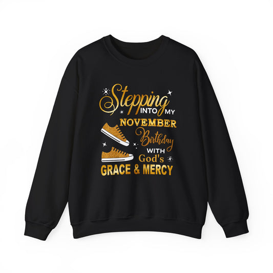 NOVEMBER GOD'S GRACE HEAVY BLEND UNISEX SWEATSHIRT