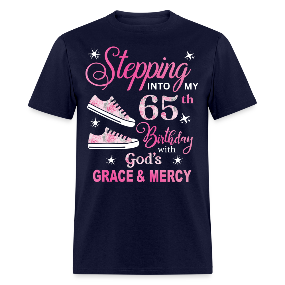 STEPPING INTO MY 65TH BIRTHDAY UNISEX SHIRT