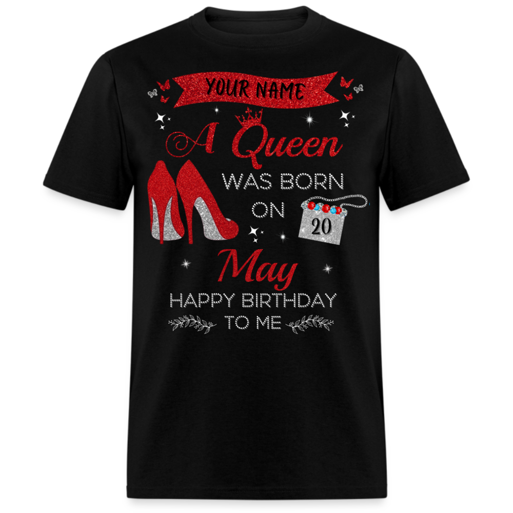 PERSONALIZABLE MAY BIRTHDAY UNISEX T-SHIRT