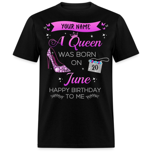 PERSONALIZABLE JUNE BIRTHDAY UNISEX SHIRT