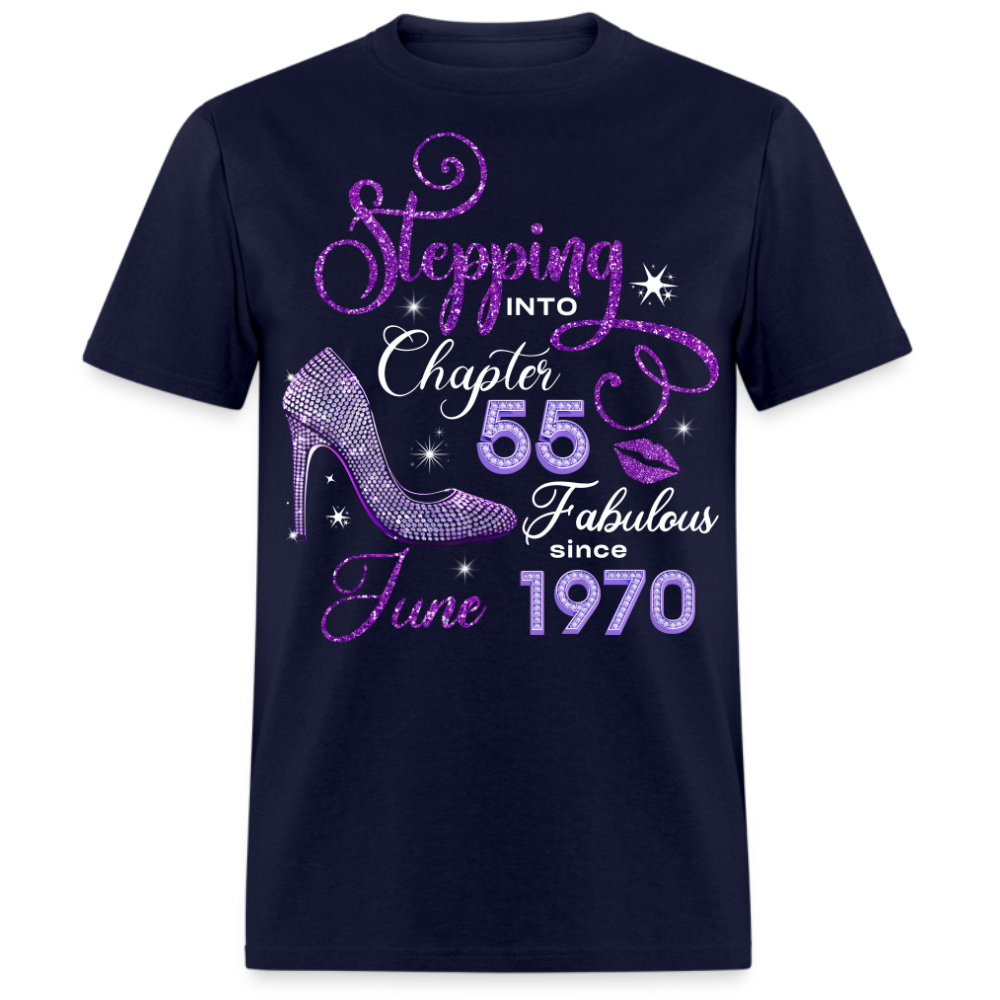 STEPPING INTO CHAPTER 55 FAB SINCE JUNE 1970 UNISEX SHIRT