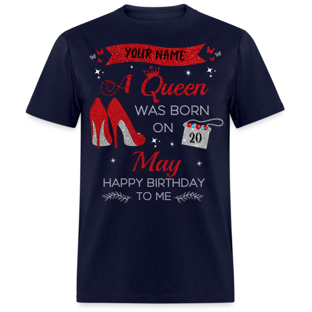 PERSONALIZABLE MAY BIRTHDAY UNISEX T-SHIRT