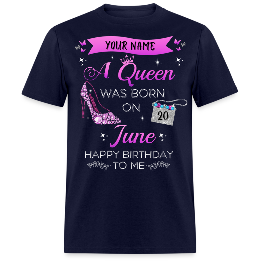 PERSONALIZABLE JUNE BIRTHDAY UNISEX SHIRT