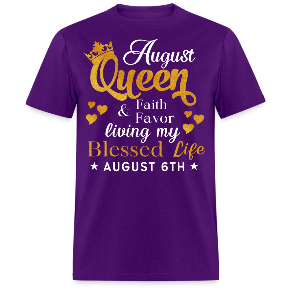 6TH AUGUST QUEEN FAITH AND FAVOR UNISEX SHIRT
