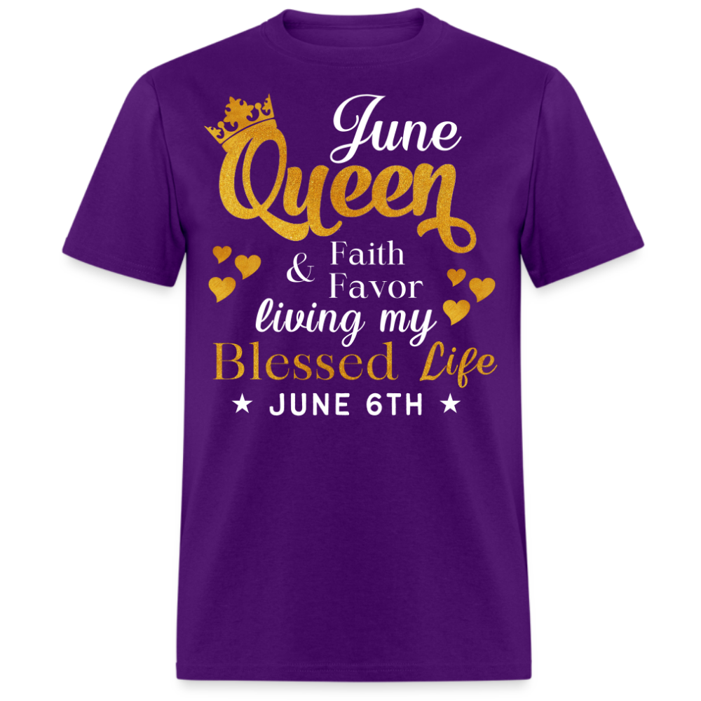 6TH JUNE QUEEN FAITH AND FAVOR UNISEX SHIRT