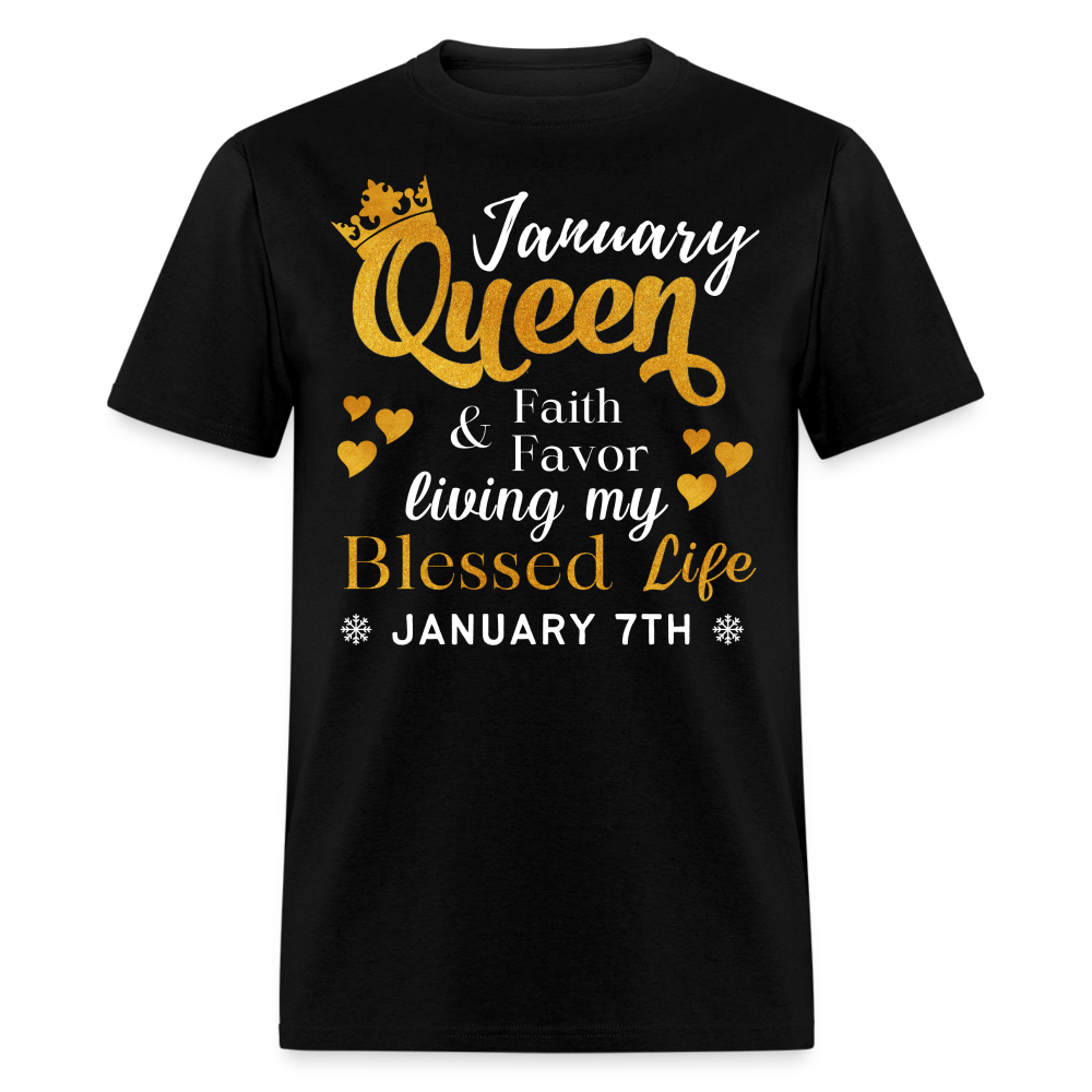 7TH JANUARY QUEEN FAITH AND FAVOR UNISEX SHIRT