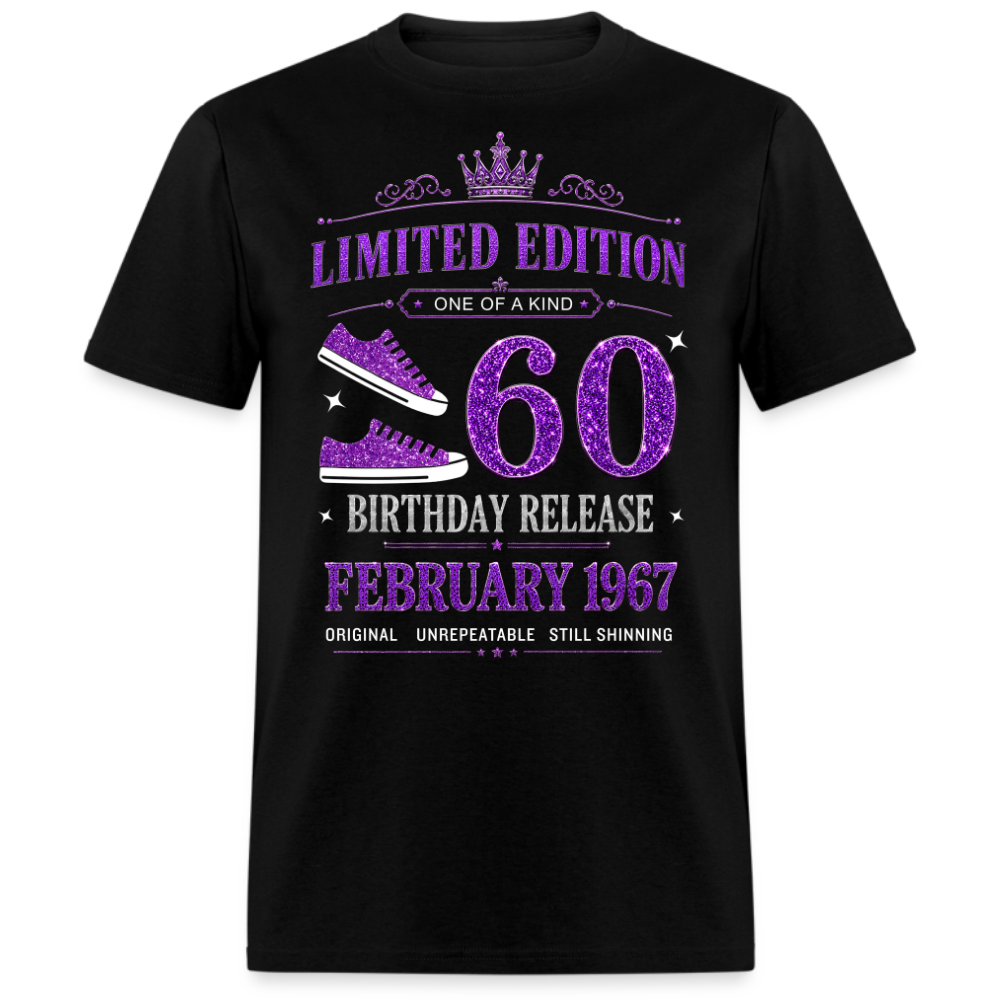 60TH BIRTHDAY RELEASE FEBRUARY 1967 UNISEX SHIRT