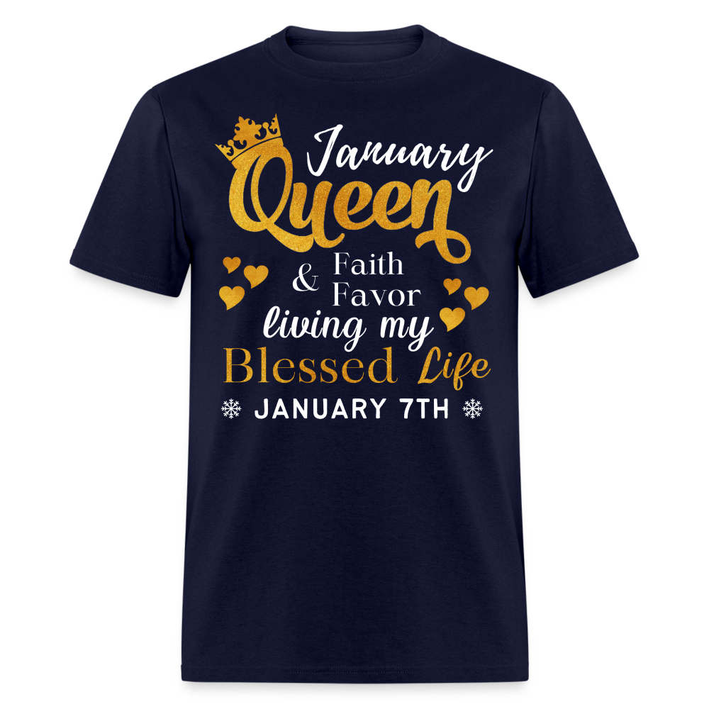 7TH JANUARY QUEEN FAITH AND FAVOR UNISEX SHIRT