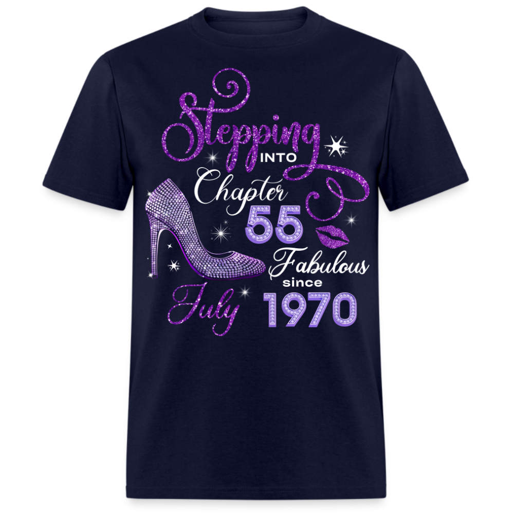 STEPPING INTO CHAPTER 55 FAB SINCE JULY 1970 UNISEX SHIRT