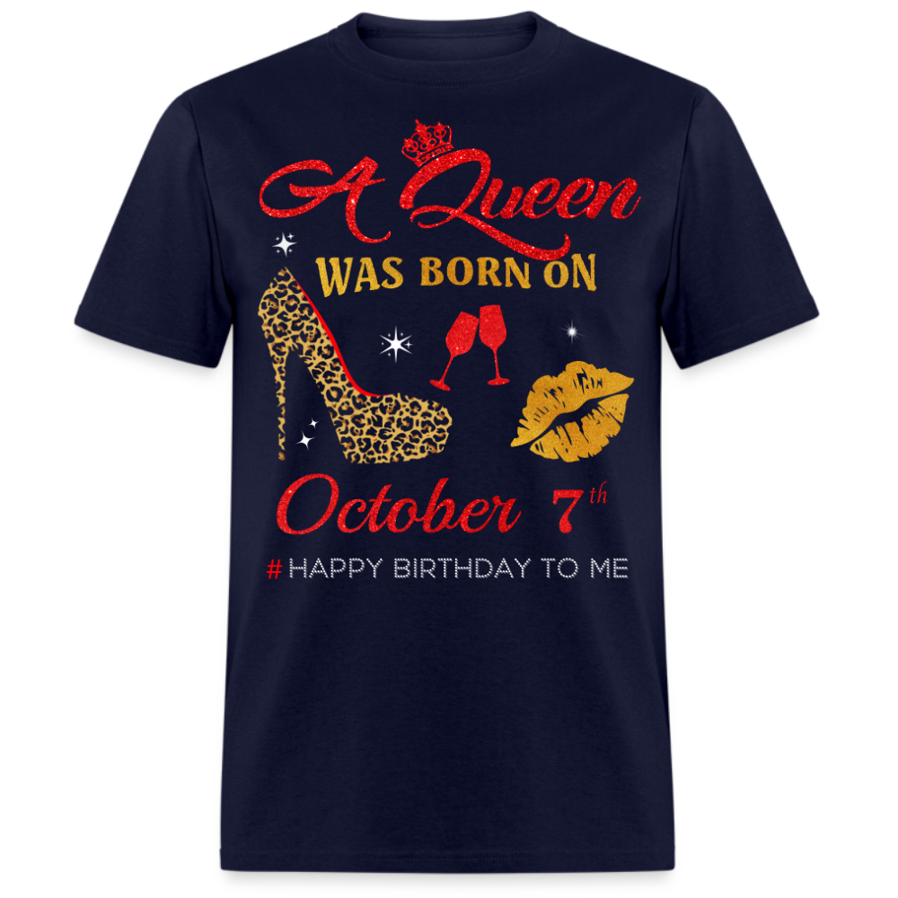 BIRTHDAY QUEEN OCTOBER 7TH SHIRT