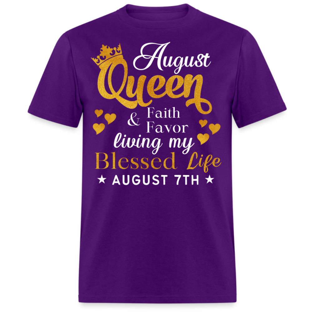 7TH AUGUST QUEEN FAITH AND FAVOR UNISEX SHIRT