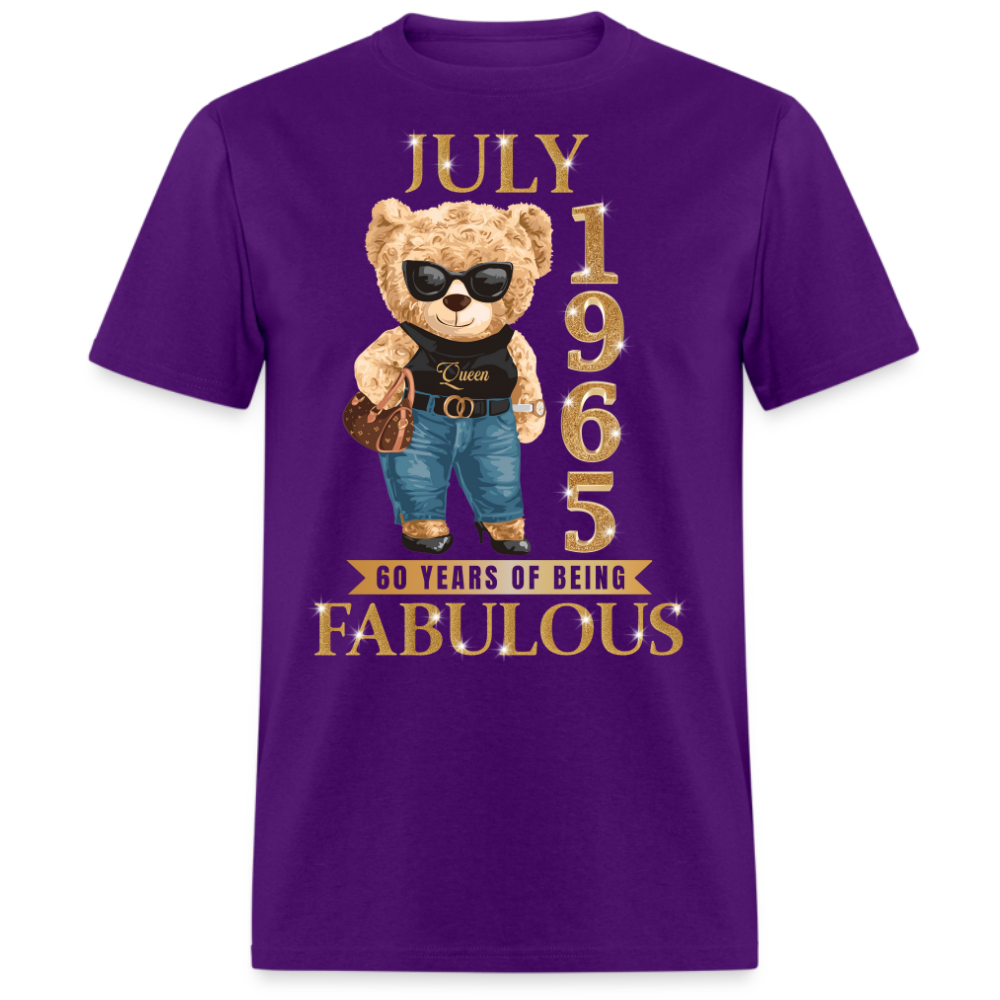 JULY QUEEN 1965 60 YEARS OF BEING FABULOUS UNISEX SHIRT