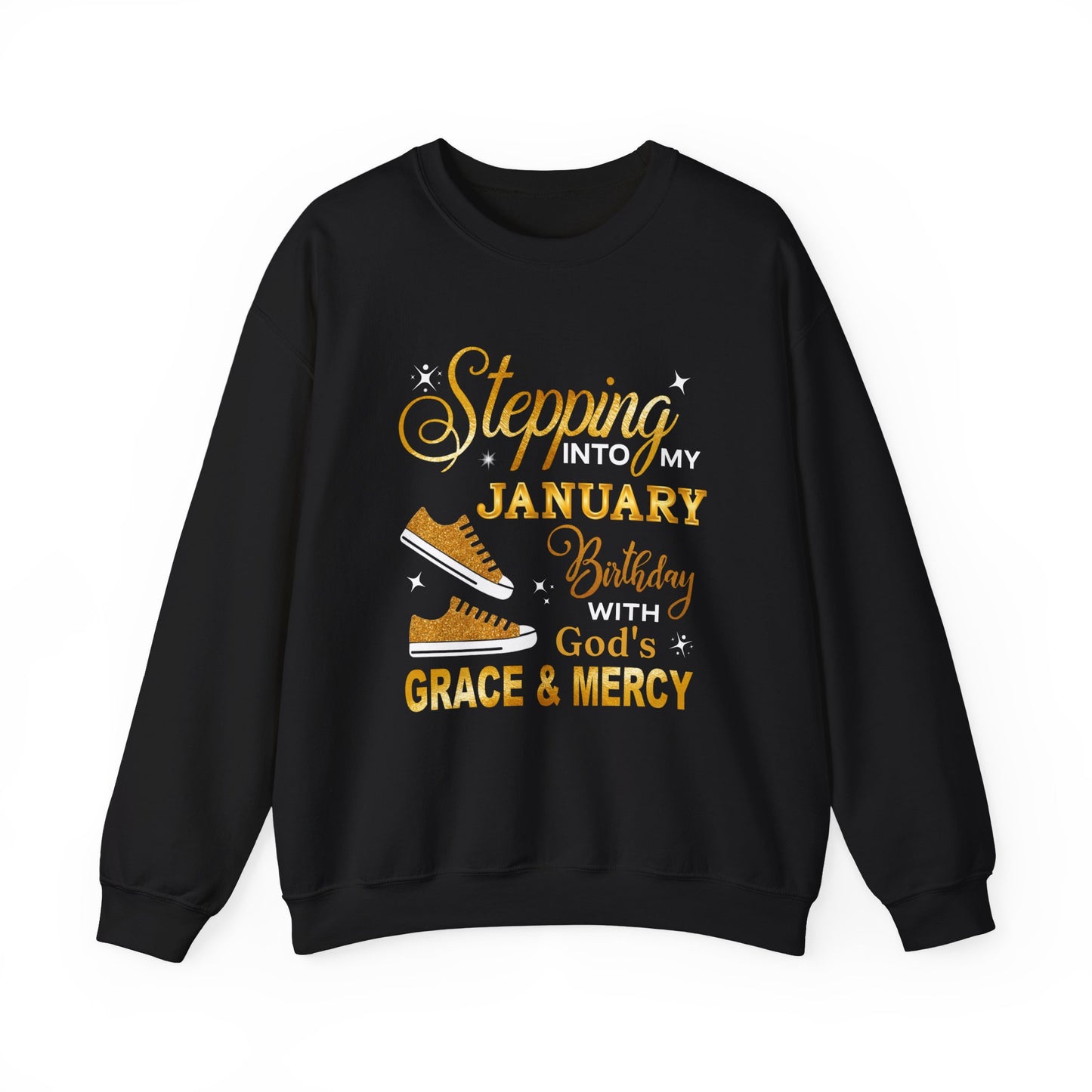 JANUARY GOD'S GRACE HEAVY BLEND UNISEX SWEATSHIRT