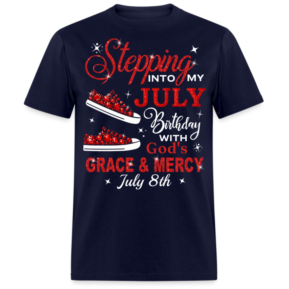 STPPING INTO JULY 08 BIRTHDAY UNISEX SHIRT