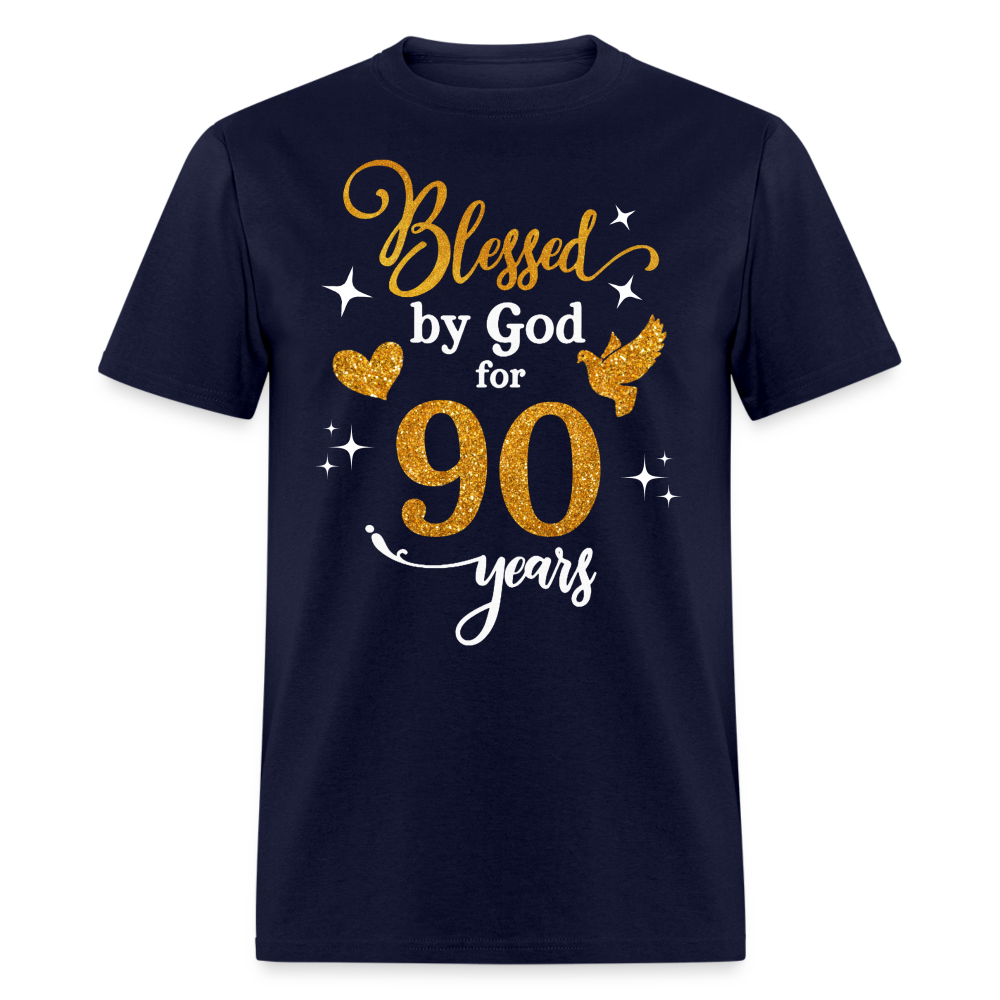 BLESSED BY GOD FOR 90 YEARS UNISEX SHIRT