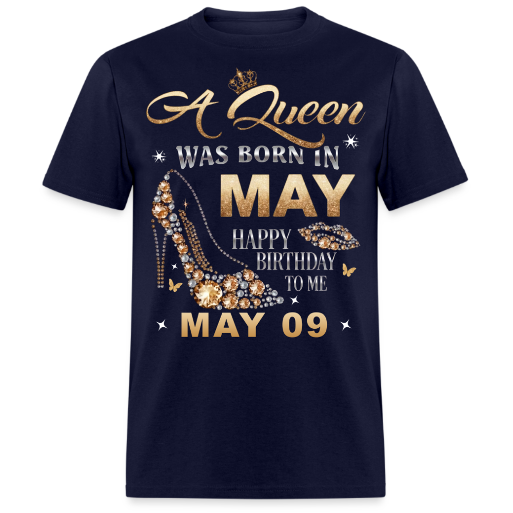 A QUEEN WAS BORN ON MAY 9TH UNISEX SHIRT