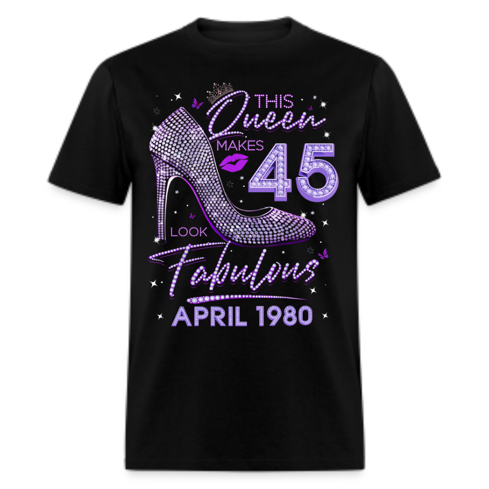 QUEEN 45 FABULOUS APRIL 1980 UNISEX SHIRT