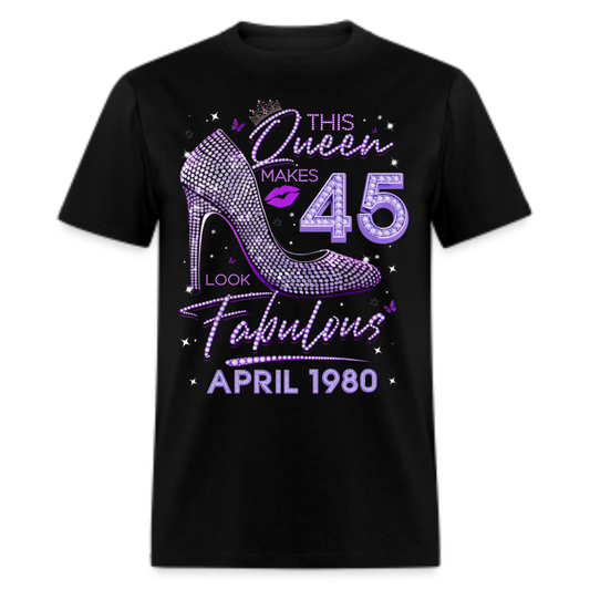 QUEEN 45 FABULOUS APRIL 1980 UNISEX SHIRT