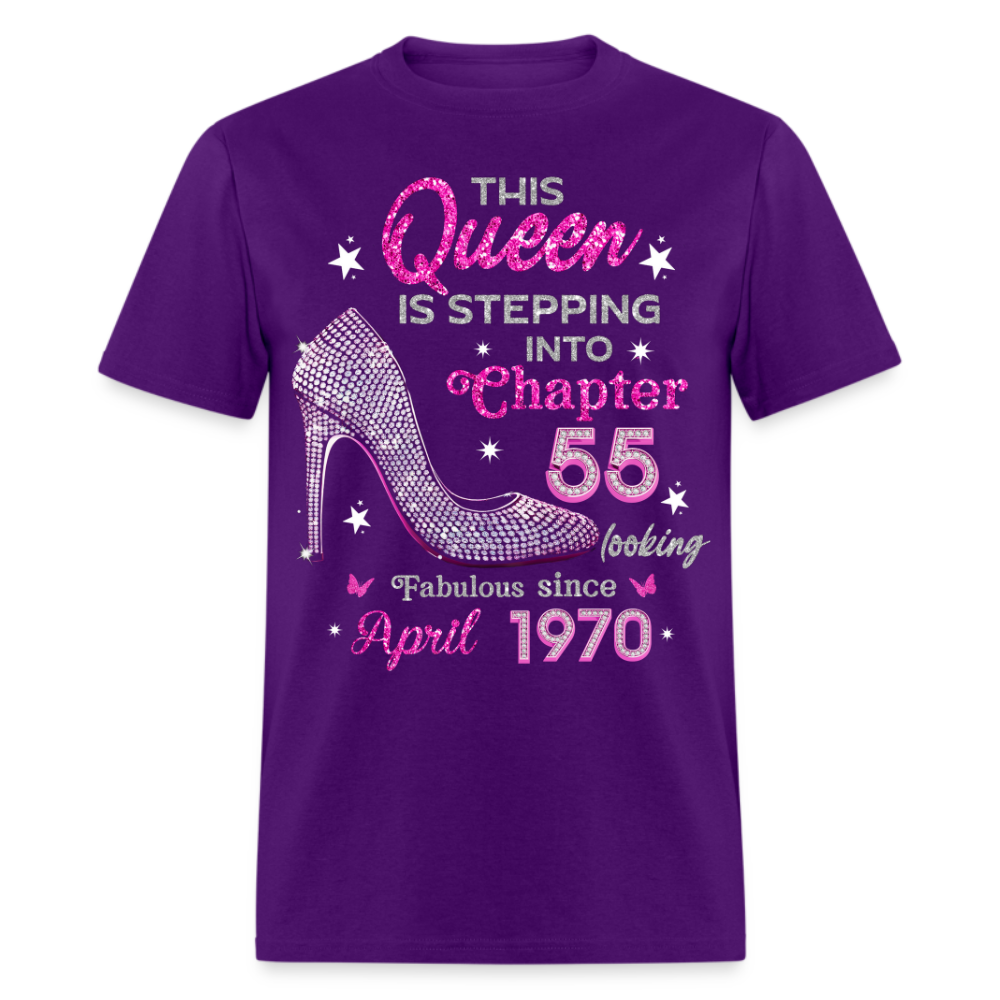 QUEEN STEPPING INTO CHAPTER 55 SINCE APRIL 1970 UNISEX SHIRT