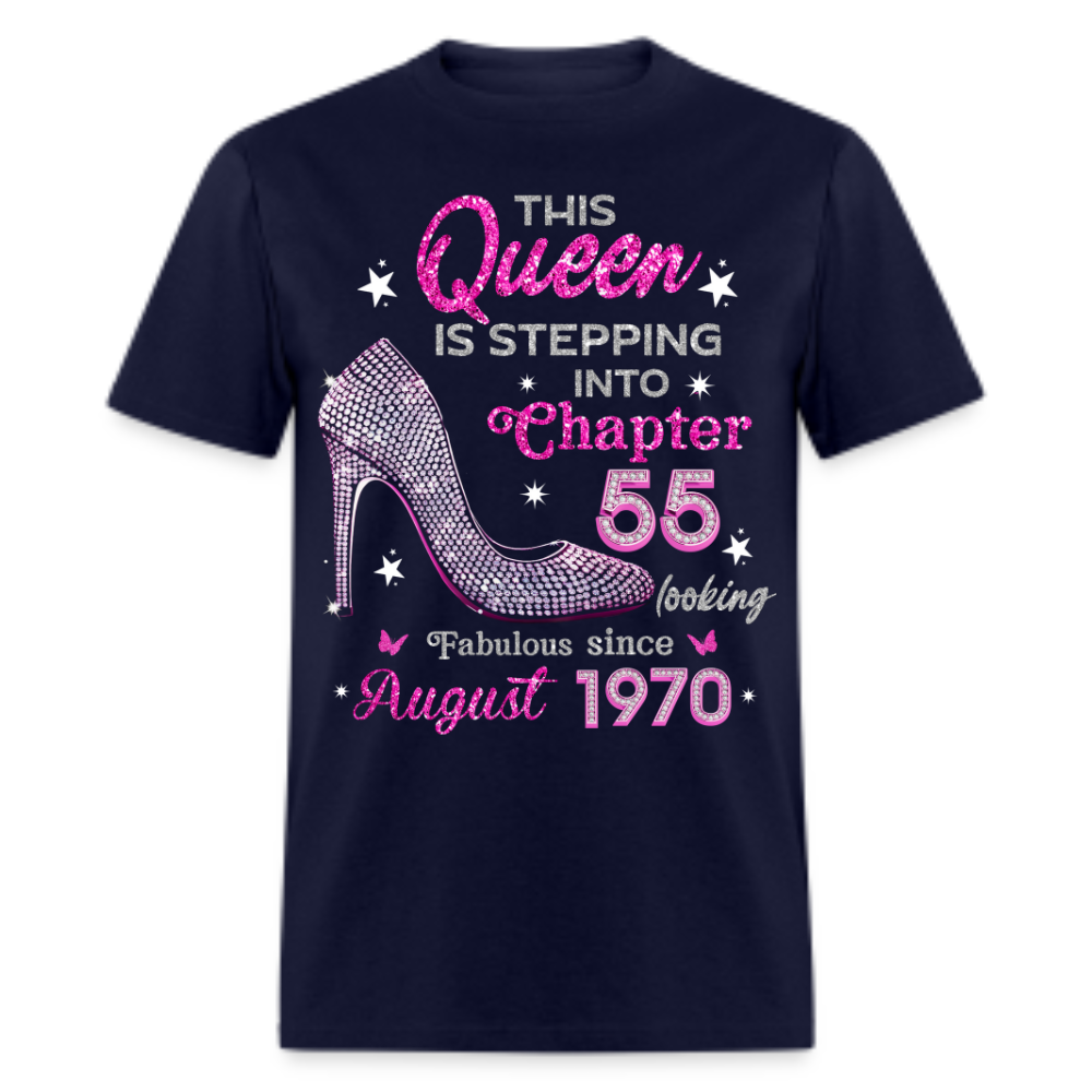 QUEEN STEPPING INTO CHAPTER 55 SINCE AUGUST 1970 UNISEX SHIRT