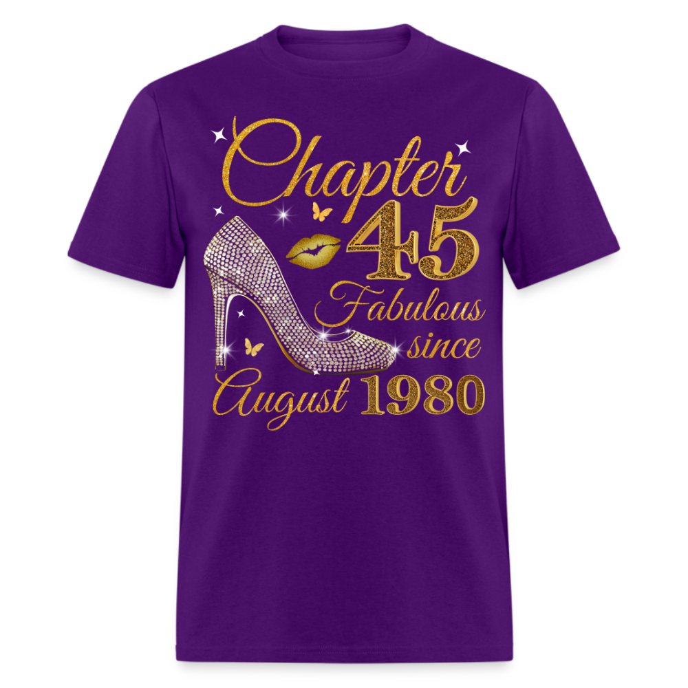 GOLDEN CHAPTER 45 FAB SINCE AUGUST 1980 UNISEX SHIRT