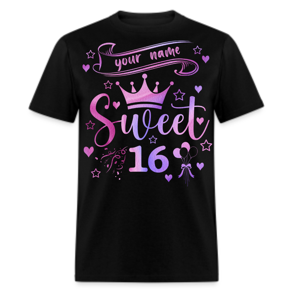 PERSONALIZABLE SWEET 16 UNISEX SHIRT