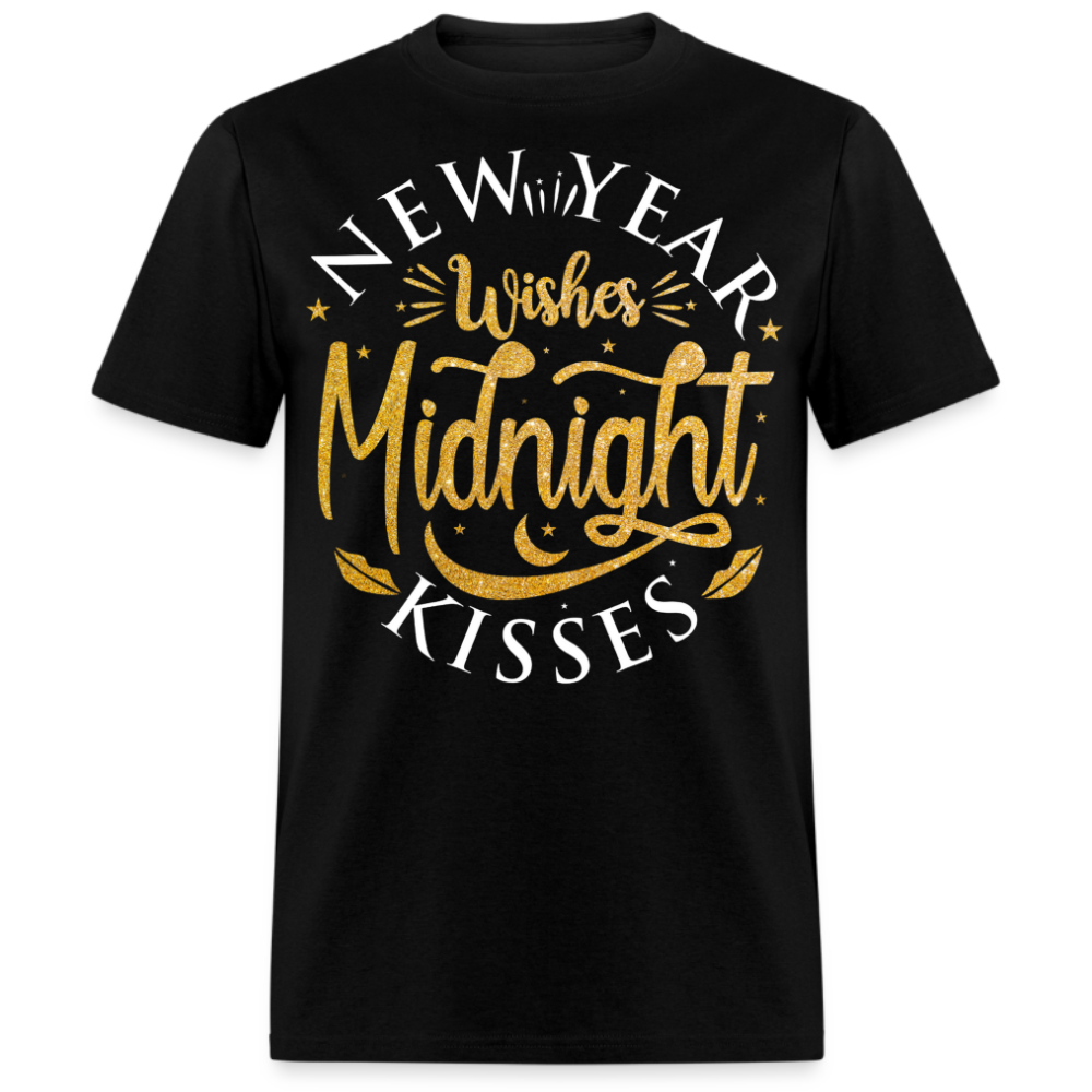 NEW YEAR WISHES MIDNIGHT KISSES UNISEX SHIRT