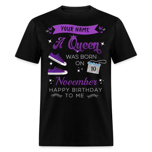 PERSONALIZABLE PURPLE NOVEMBER QUEEN SHIRT