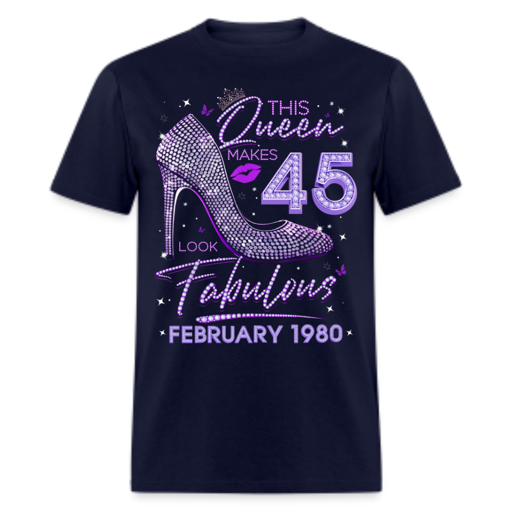 QUEEN 45 FABULOUS FEBRUARY 1980 UNISEX SHIRT