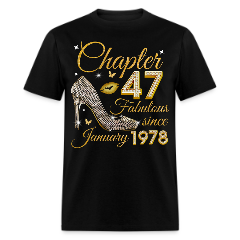 GOLDEN CHAPTER 47 FAB SINCE JANUARY 1978 UNISEX SHIRT