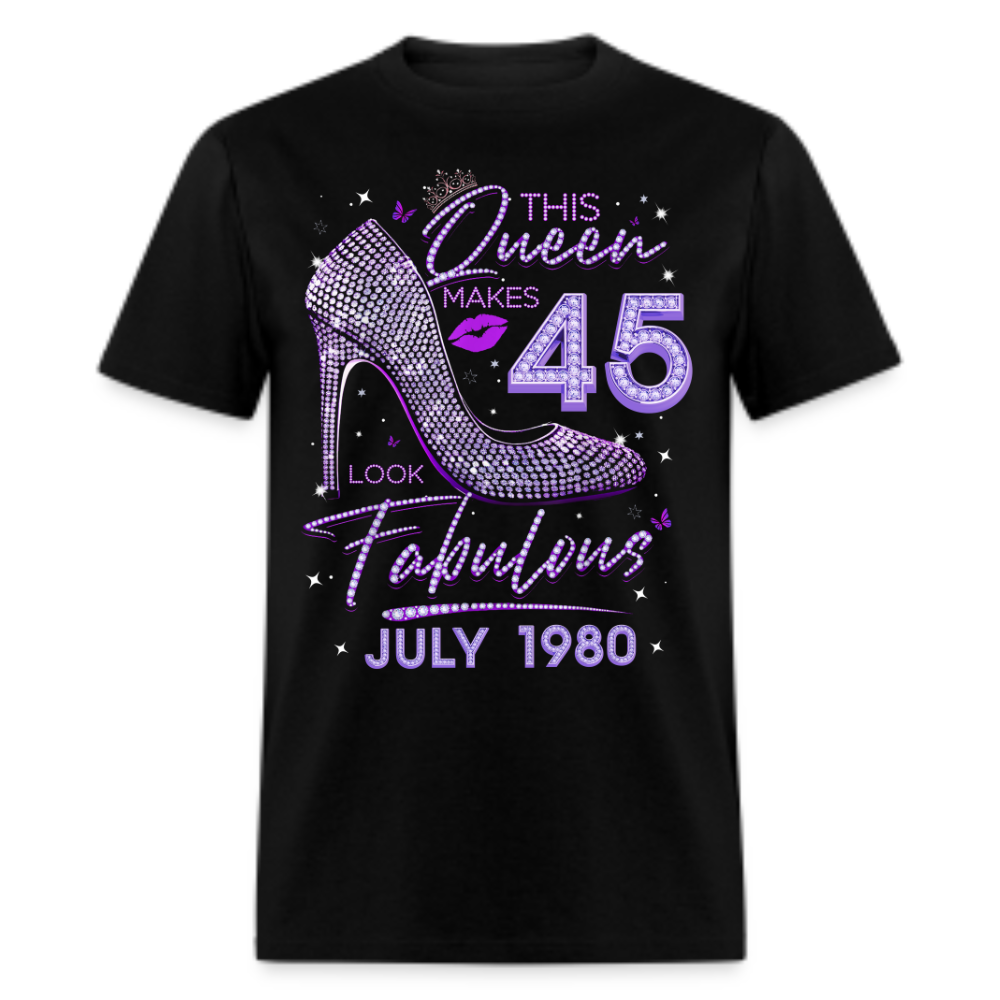 QUEEN 45 FABULOUS JULY 1980 UNISEX SHIRT