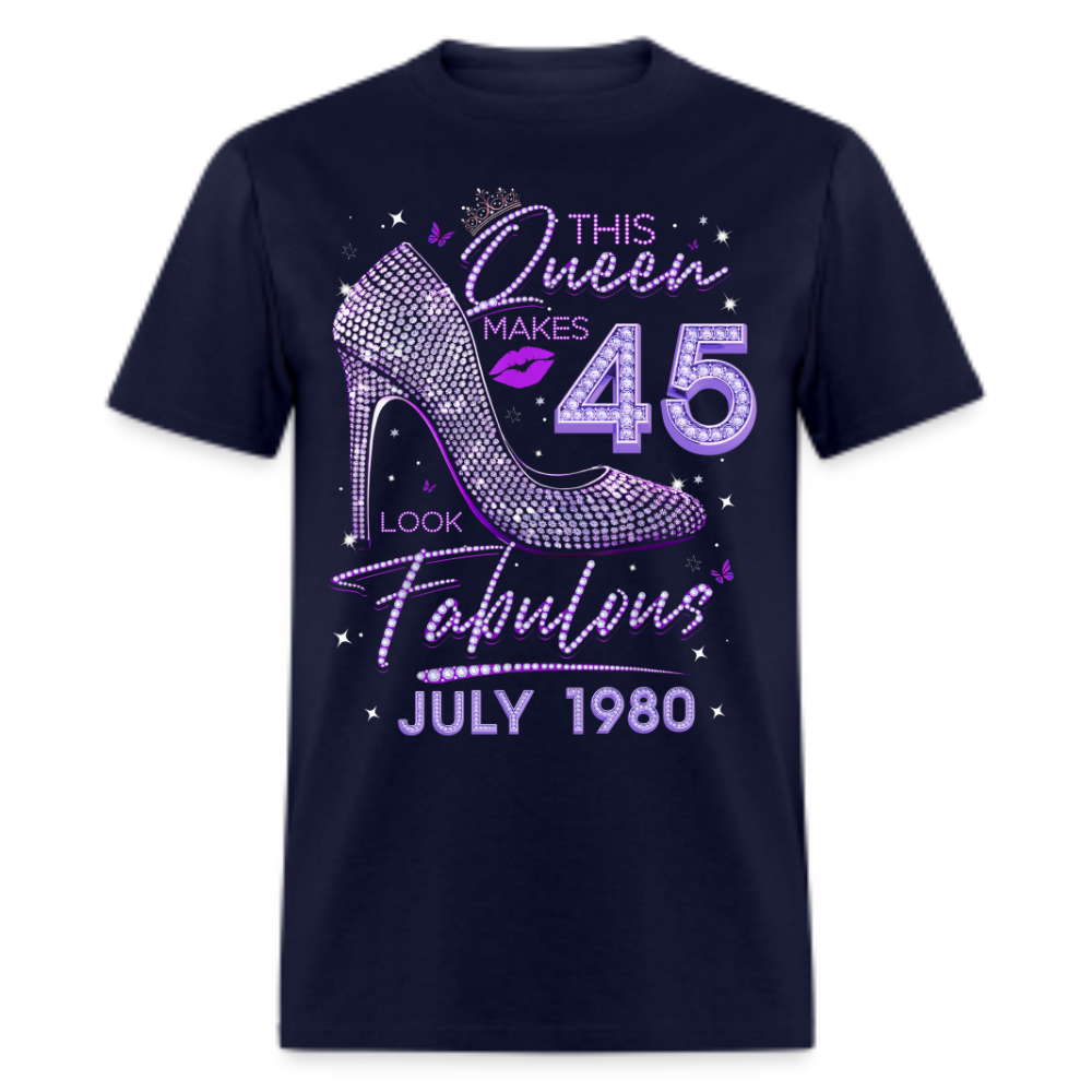 QUEEN 45 FABULOUS JULY 1980 UNISEX SHIRT