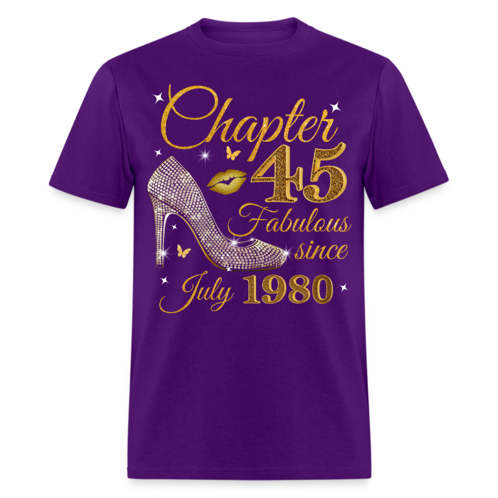 GOLDEN CHAPTER 45 FAB SINCE JULY 1980 UNISEX SHIRT