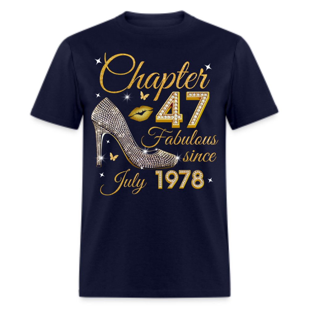 GOLDEN CHAPTER 47 FAB SINCE JULY 1978 UNISEX SHIRT