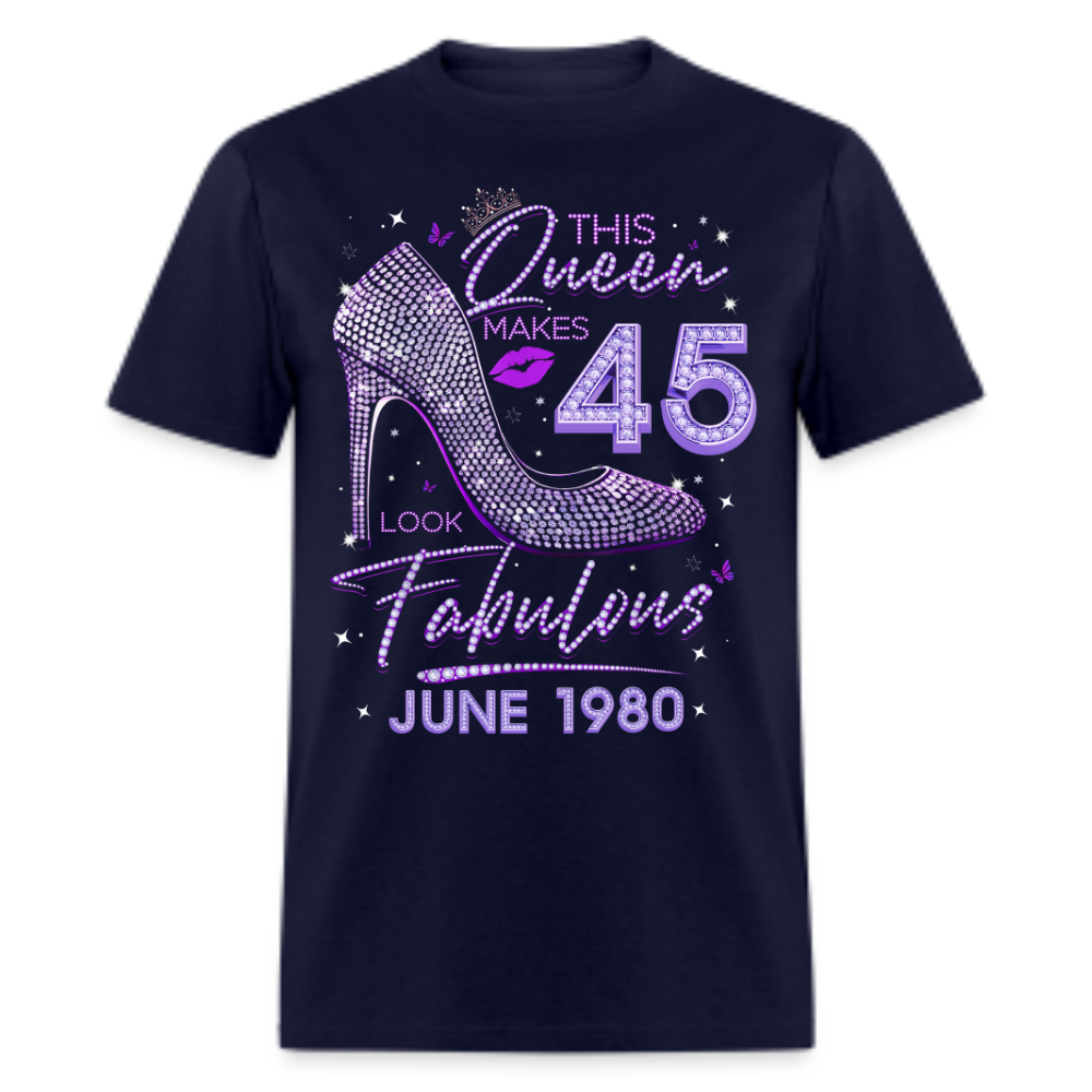 QUEEN 45 FABULOUS JUNE 1980 UNISEX SHIRT