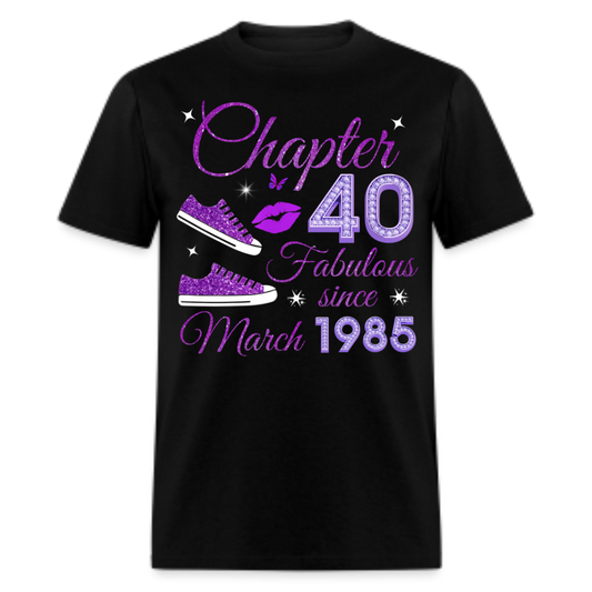 CHAPTER 40 FAB SINCE MARCH 1985 (SNEAKERS) SHIRT