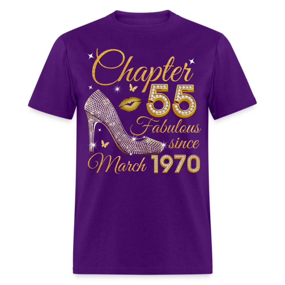 GOLDEN CHAPTER 55 FAB SINCE MARCH 1970 UNISEX SHIRT