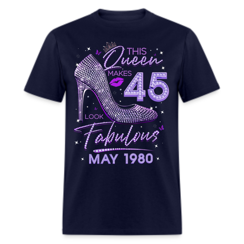 QUEEN 45 FABULOUS MAY 1980 UNISEX SHIRT