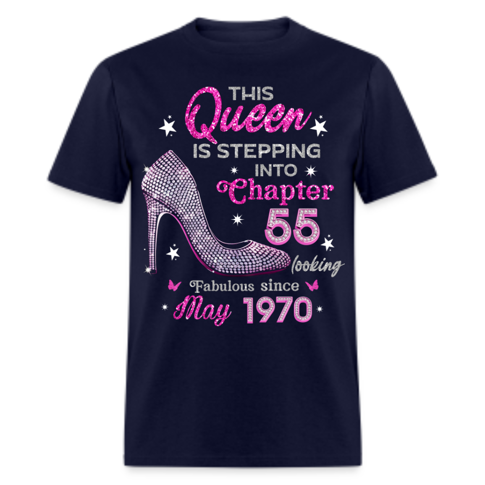 QUEEN STEPPING INTO CHAPTER 55 SINCE MAY 1970 UNISEX SHIRT