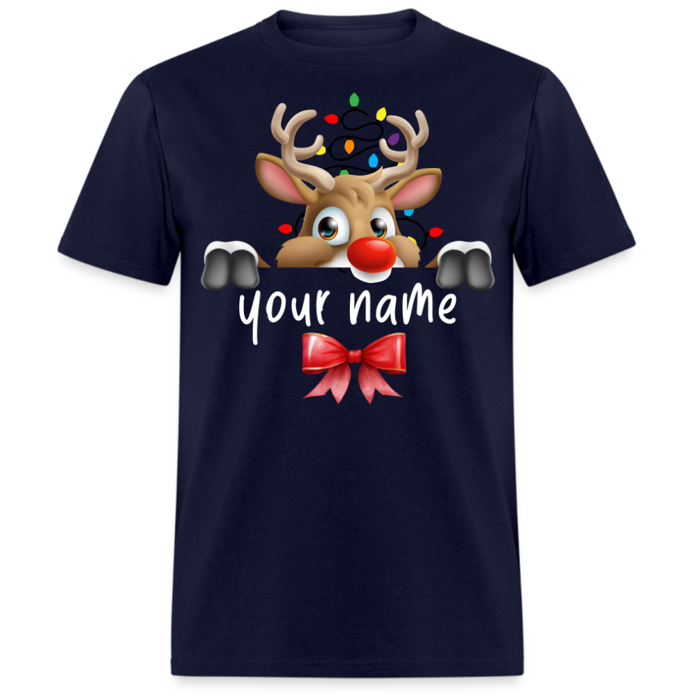 PERSONALIZED REINDEER CHRISTMAS UNISEX SHIRT