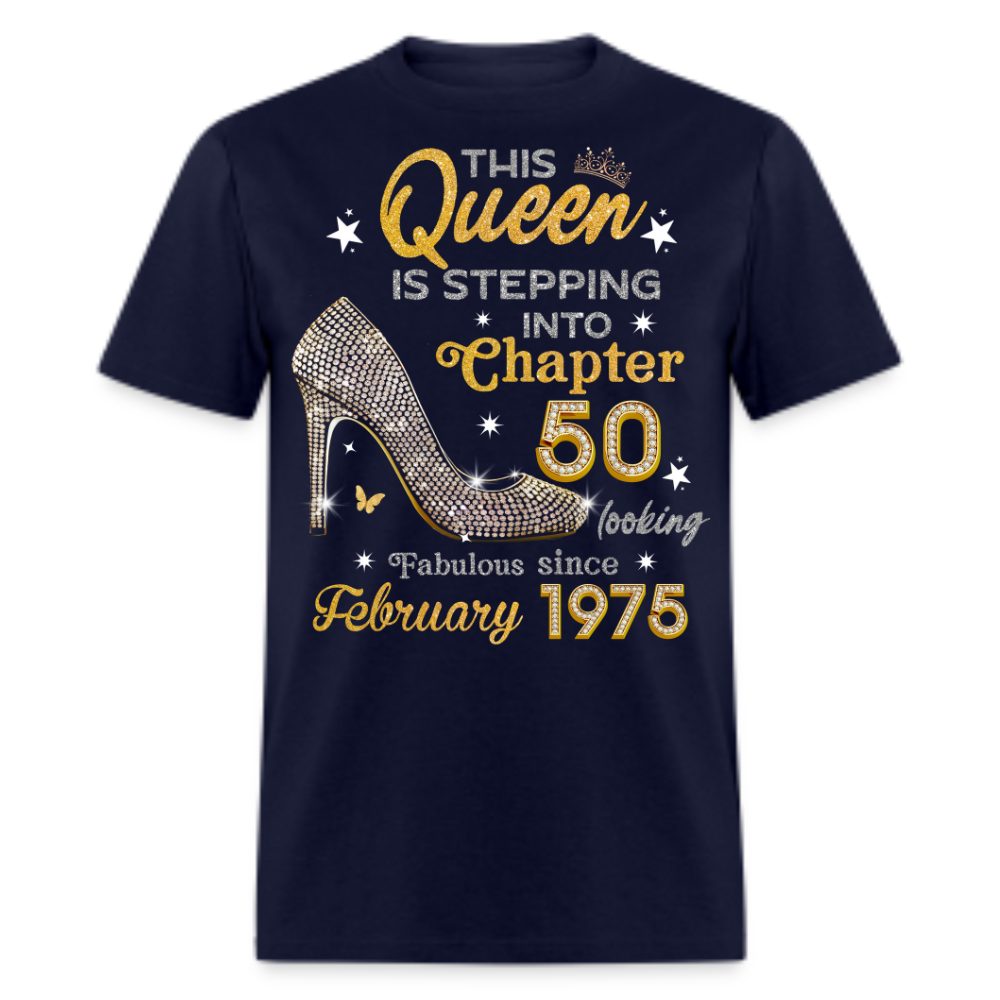 GOLDEN QUEEN STEPPING INTO CHAPTER 50 FEBRUARY 1975 UNISEX SHIRT