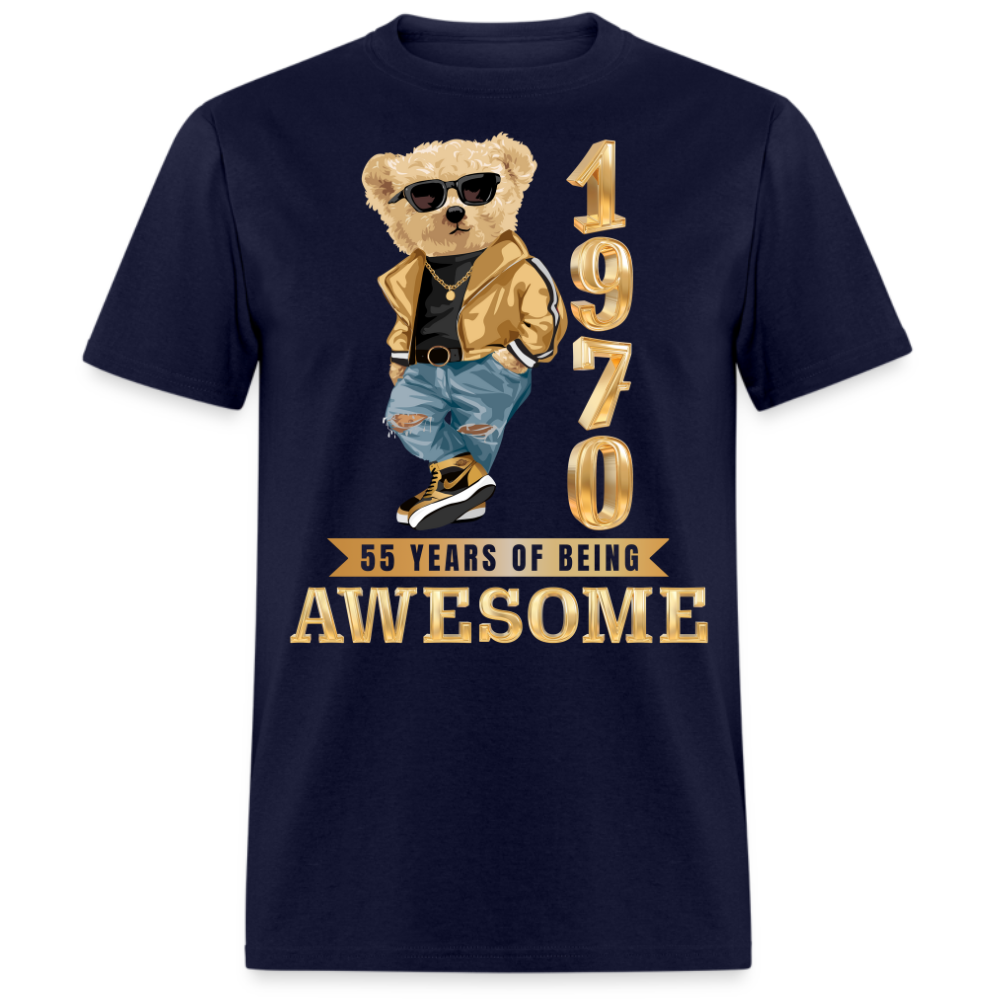 1970 55 YEARS OF BEING AWESOME SHIRT