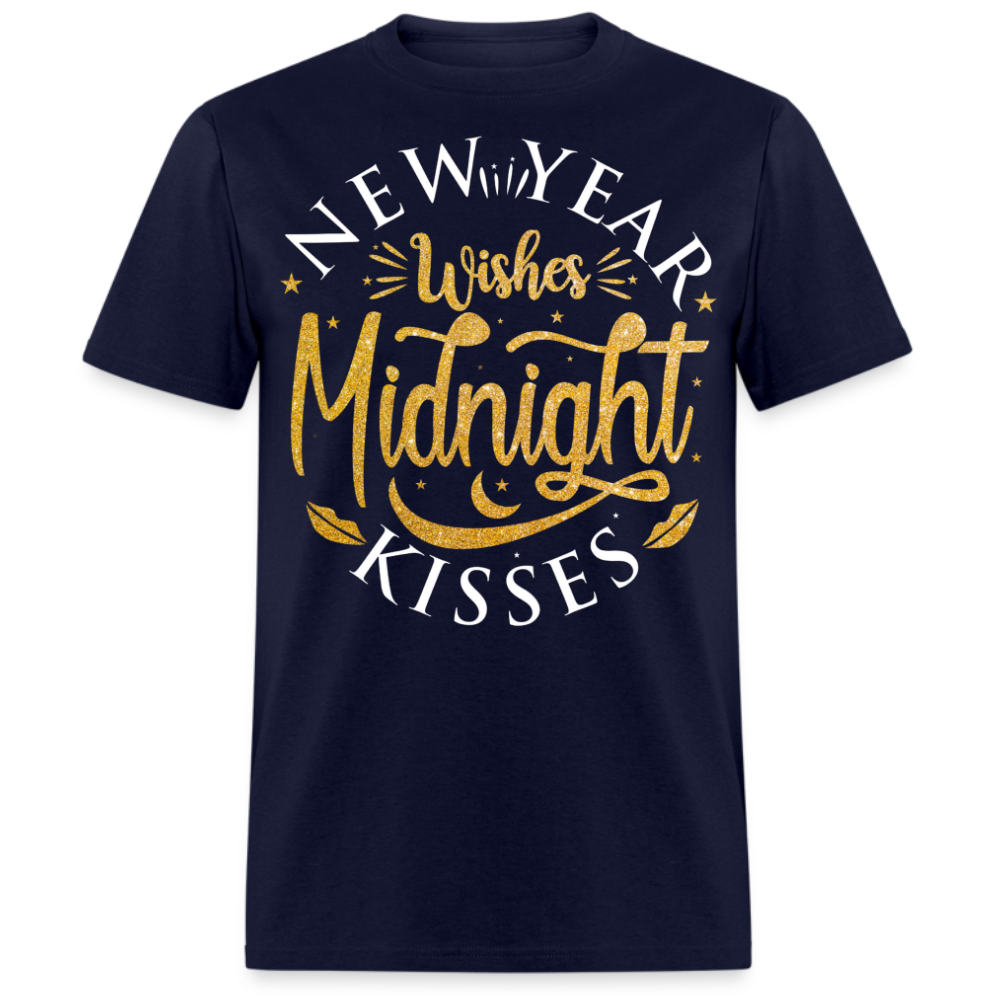 NEW YEAR WISHES MIDNIGHT KISSES UNISEX SHIRT