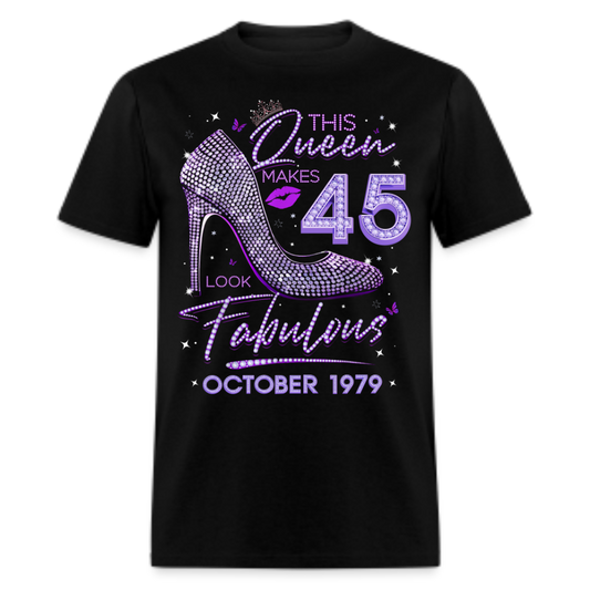 QUEEN 45 FABULOUS OCTOBER 1979 UNISEX SHIRT