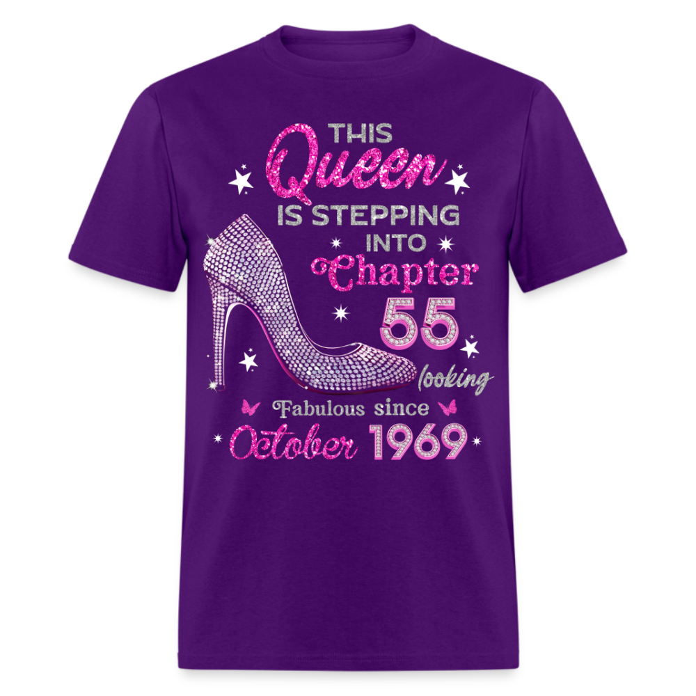 QUEEN STEPPING INTO CHAPTER 55 SINCE OCTOBER 1969 UNISEX SHIRT